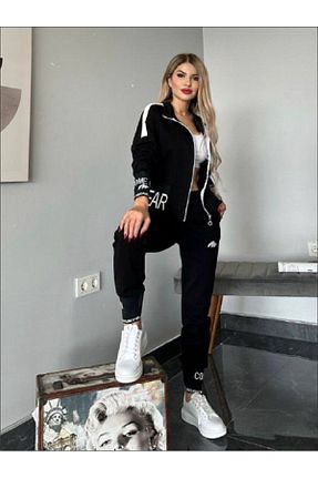 ست کرمکن اسپرت مشکی زنانه پلی استر estilowear - کد 782075829