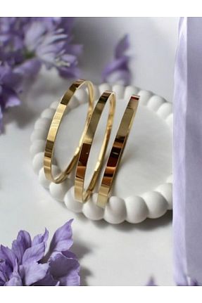 النگو طلائی زنانه 14 عیار stainless steel - کد 845718487