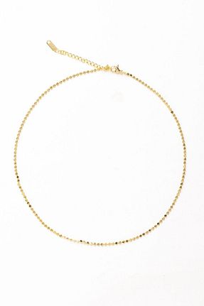 گردنبند استیل ( فولاد ) طلائی زنانه استیل (فولاد) cicekartstudio - کد 849760273