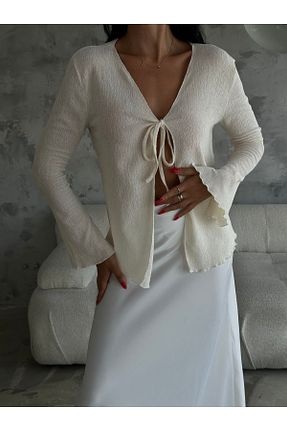 بلوز بژ زنانه ساده coaksco - کد 842515034