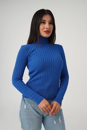 پلیور سرمه ای زنانه ساده Hipo Trend - کد 858940738