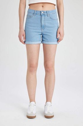 شلوارک و برمودا آبی زنانه Skinny Defacto - کد 705220833