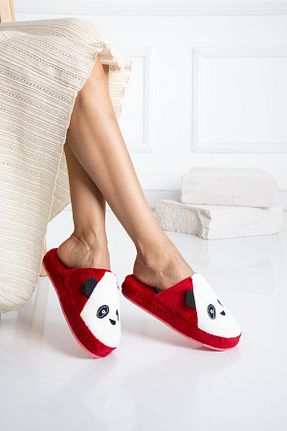 دمپائی خانگی قرمز زنانه مخملی star shoes - کد 142470193