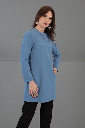 تونیک حجاب سرمه ای زنانه ویسکون ÖNDER ÖZSOY - کد 465328077