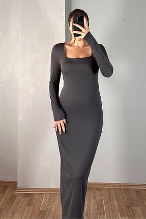 لباس طوسی زنانه بافتنی Sorridi - کد 858963121