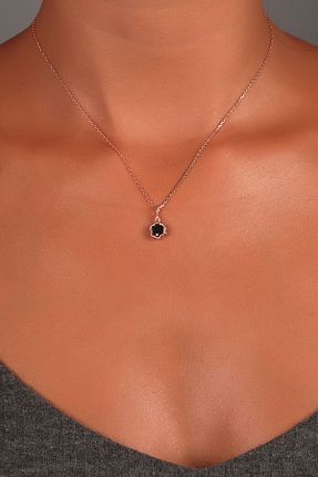گردنبند نقره صورتی زنانه 925 عیار Sunshine - کد 3532146