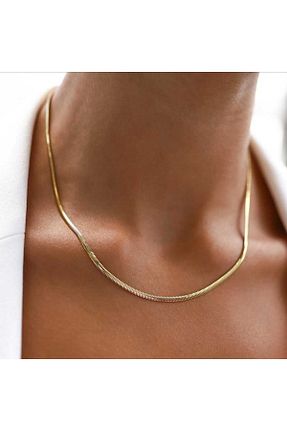 گردنبند نقره زرد زنانه 925 عیار Silver Self - کد 858997651