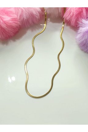گردنبند استیل ( فولاد ) طلائی زنانه استیل ضد زنگ ilvesa shop - کد 858991599