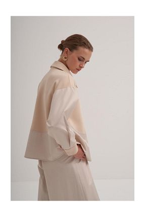 ست بالاتنه و پائین تنه حجاب بژ زنانه رگولار FUSHYA - کد 859014105