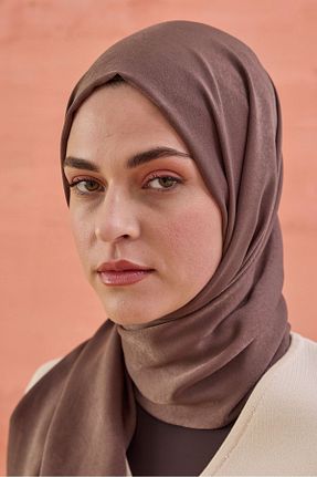 شال قهوه ای زنانه پلی استر Cardion - کد 839231665