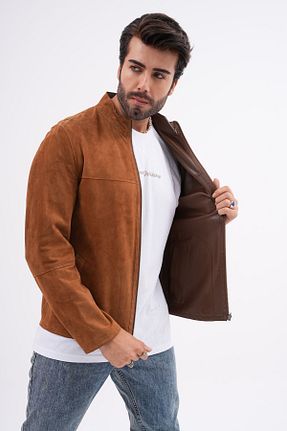 کاپشن قهوه ای مردانه Çift Taraflı Giyilebilir Metins Leather - کد 859014301