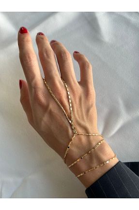 شاهمران جواهر طلائی زنانه روکش طلا ringbox - کد 859089780