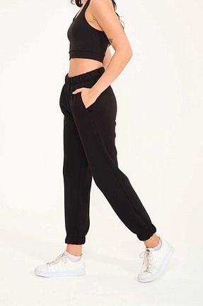 ست بالاتنه و پائین تنه مشکی زنانه بافتنی Genel Markalar - کد 764004359