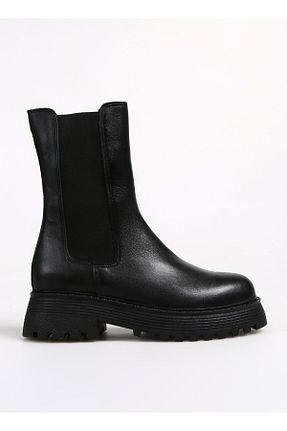 بوت / نیم بوت مشکی زنانه پاشنه تخت Fabrika - کد 775737161