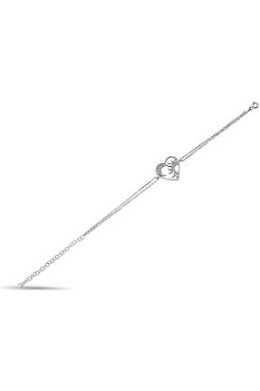 دستبند نقره طوسی زنانه 925 عیار Metay Silver - کد 855344841