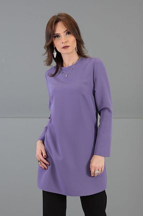 تونیک حجاب بنفش زنانه ویسکون ÖNDER ÖZSOY - کد 465177118