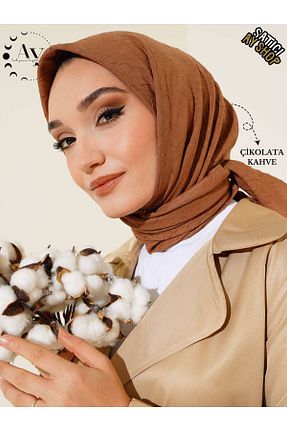 روسری قهوه ای %100 پنبه its AY shop - کد 821132435