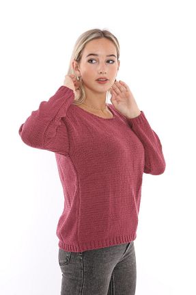 پلیور صورتی زنانه ساده Sense - کد 34314881
