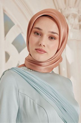 روسری بژ پلی استر Cardion - کد 356808508