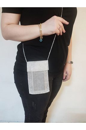 کیف دوشی طوسی زنانه پارچه ای Maviaybilisim - کد 309116586