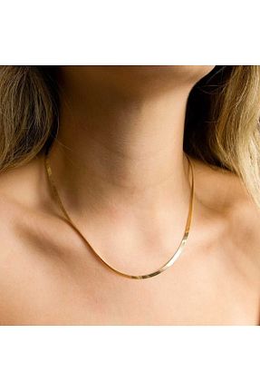 گردنبند نقره زرد زنانه 925 عیار Silver Self - کد 859003841