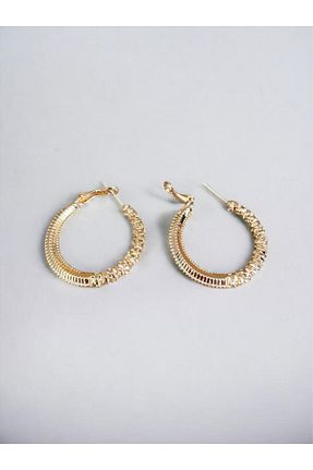 گوشواره جواهر طلائی برنجی İlraysa - کد 788646249