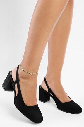 کفش پاشنه بلند کلاسیک مشکی زنانه جیر Shoeberry - کد 858992335