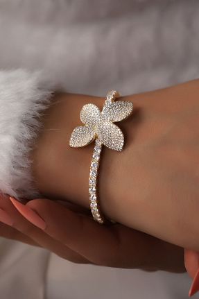 دستبند نقره طلائی زنانه 925 عیار Sunshine - کد 790851039