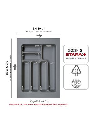 جای قاشق طوسی پلاستیک Starax - کد 113901689