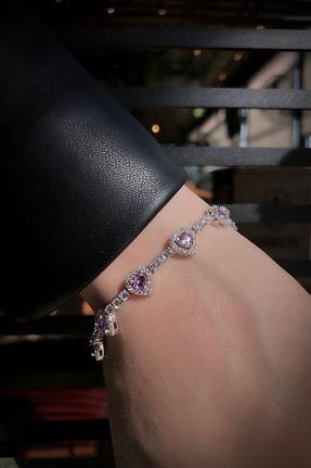 دستبند نقره طلائی زنانه 925 عیار Sunshine - کد 823420089