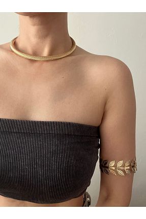 دستبند جواهر طلائی زنانه فلزی Hoop jewelery - کد 848495268