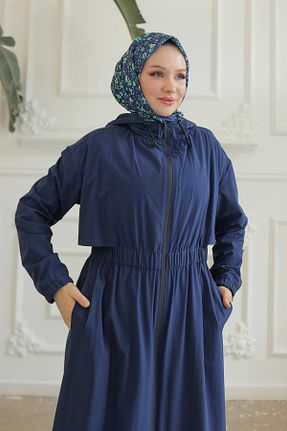 کلاه و ابایا سرمه ای زنانه پنبه پلی استر Armine - کد 857289670