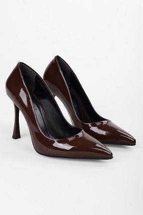 کفش استایلیتو قهوه ای پاشنه نازک Shoeberry - کد 859012585