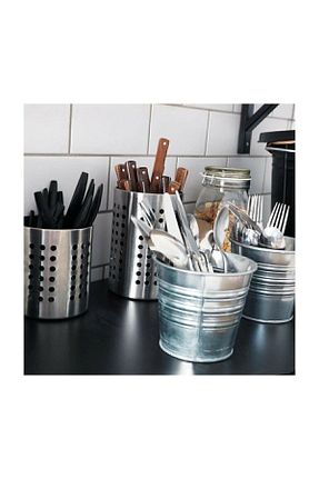 جای قاشق زرد استیل ضد زنگ IKEA - کد 136712977