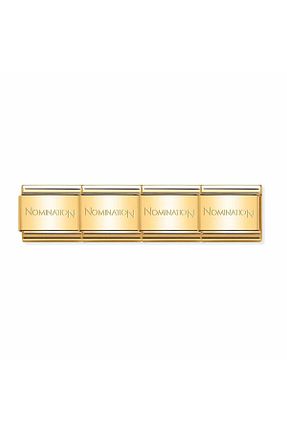 دستبند استیل (فولاد) طلائی زنانه استیل ضد زنگ NOMİNATİON - کد 337078188