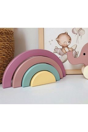 اسباب بازی چوبی رنگی 1 پارچه tinyminywoods - کد 793169618