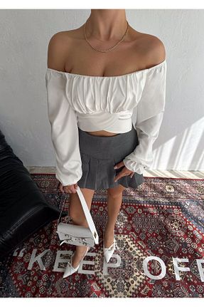 لباس سفید زنانه جین ELBEY - کد 859106938