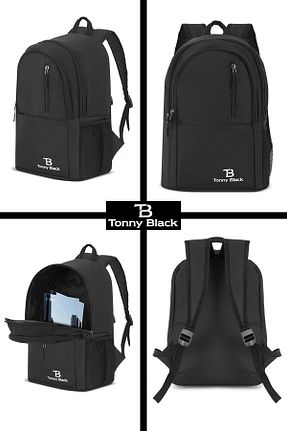 کیف مدرسه مشکی زنانه پارچه ای Tonny Black - کد 832722668