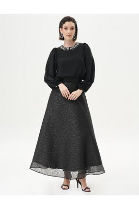 پیراهن حجاب مشکی زنانه رگولار Kayra - کد 839636682