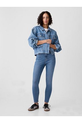 شلوار جین آبی زنانه پاچه تنگ GAP - کد 203903255