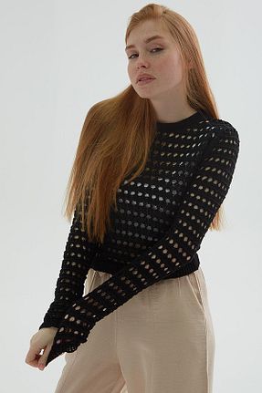 بلوز مشکی زنانه Ajurlu Fashion Friends - کد 815906134