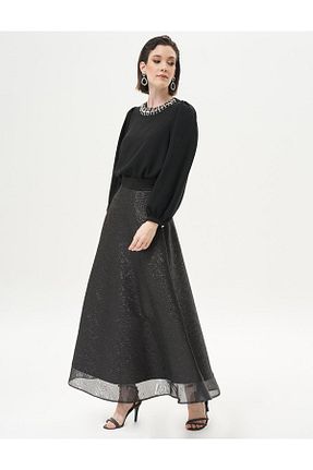 پیراهن حجاب مشکی زنانه رگولار Kayra - کد 839636682