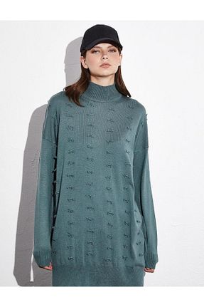 تونیک حجاب سبز زنانه بافتنی Kayra - کد 773867933