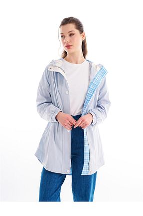 ترنچکت آبی زنانه بدون آستر Kayra - کد 810504763