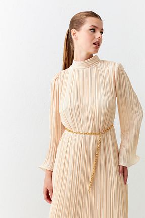 لباس بژ زنانه بافتنی Setre - کد 858906846