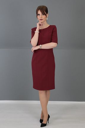 لباس زرشکی زنانه بافتنی ÖNDER ÖZSOY - کد 246477774