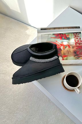 بوت / نیم بوت مشکی زنانه چرم مصنوعی Mupa Shoes - کد 772772949