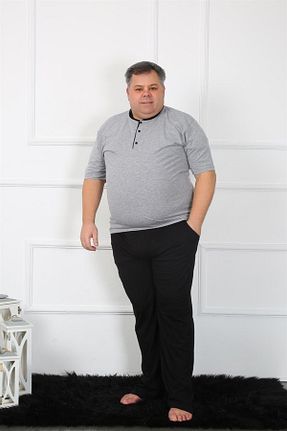 ست لباس راحتی طوسی مردانه ساده Akbeniz - کد 696699886