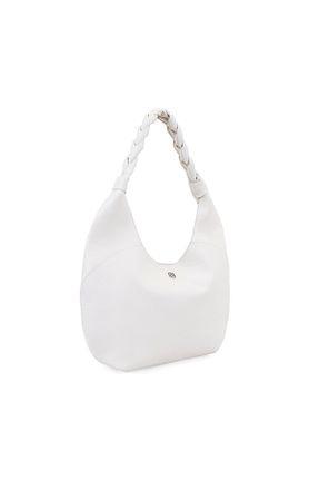 کیف دوشی سفید زنانه چرم خالص Desa - کد 858941225