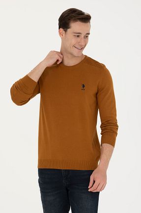 پلیور قهوه ای مردانه ساده U.S. Polo Assn. - کد 858916569